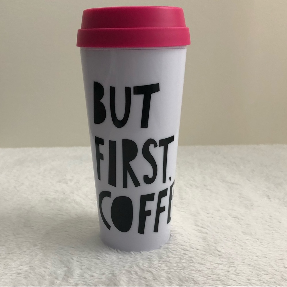But First Coffee Cup with Lid